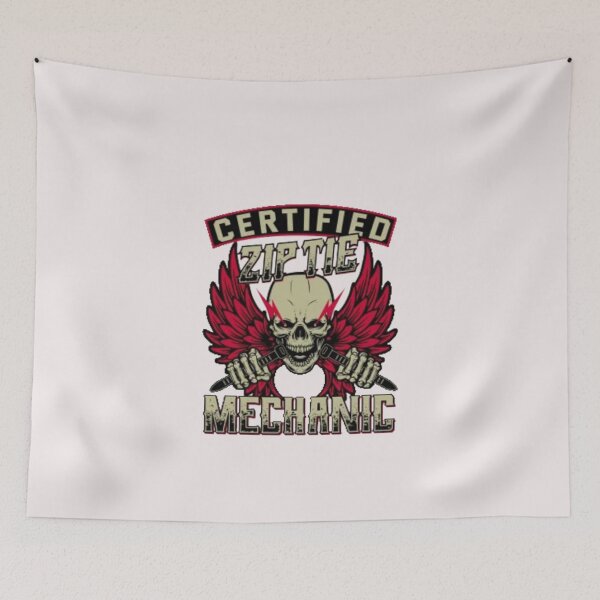 Item preview, Zip Tie Mechanic Certified designed and sold by Sameart ⭐⭐⭐⭐⭐.