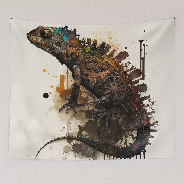Item preview, Animales Steampunk - Lagarto Mecánico #2 designed and sold by MindAsylum.
