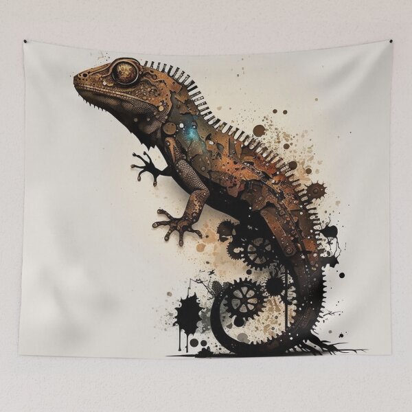 Item preview, Steampunk Animals - Mechanical Lizard #3 designed and sold by MindAsylum.