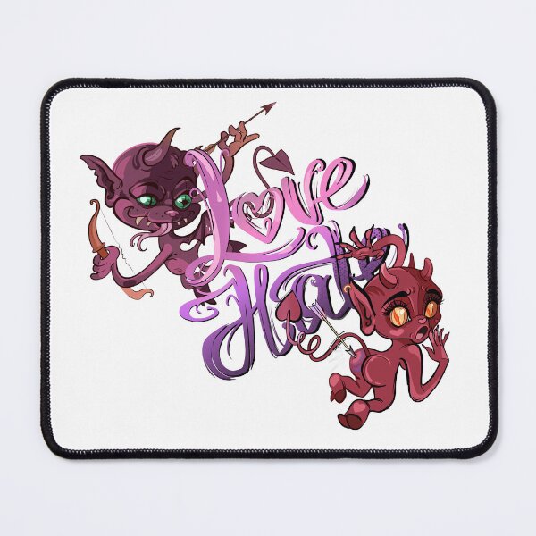 Item preview, Love and hate. Red devils. Cute designed and sold by ManyaArtShop.