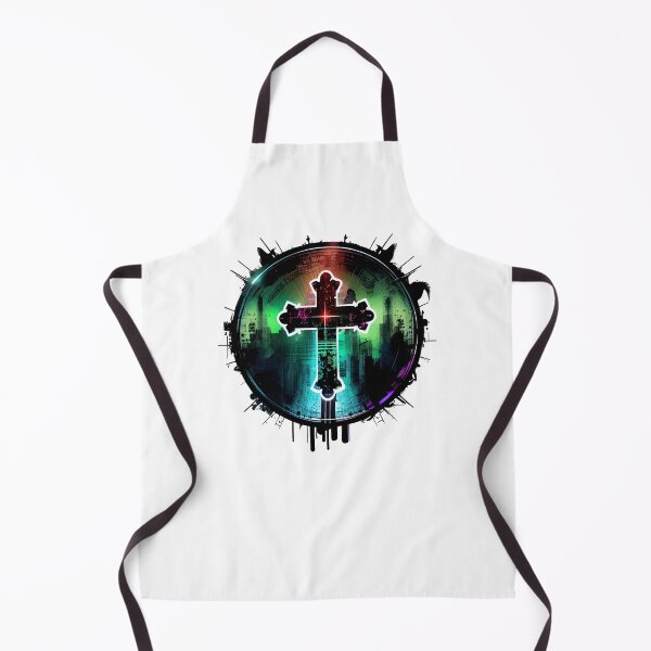 Item preview, Dark Green Digital Gothic Cross designed and sold by ShadowAndSlate.