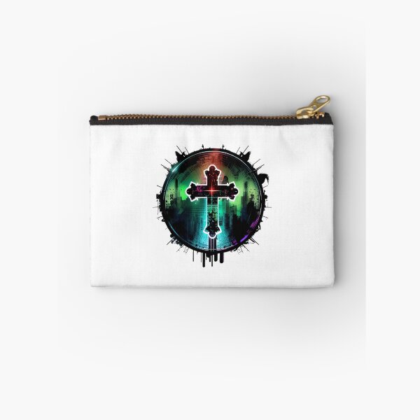Item preview, Dark Green Digital Gothic Cross designed and sold by ShadowAndSlate.