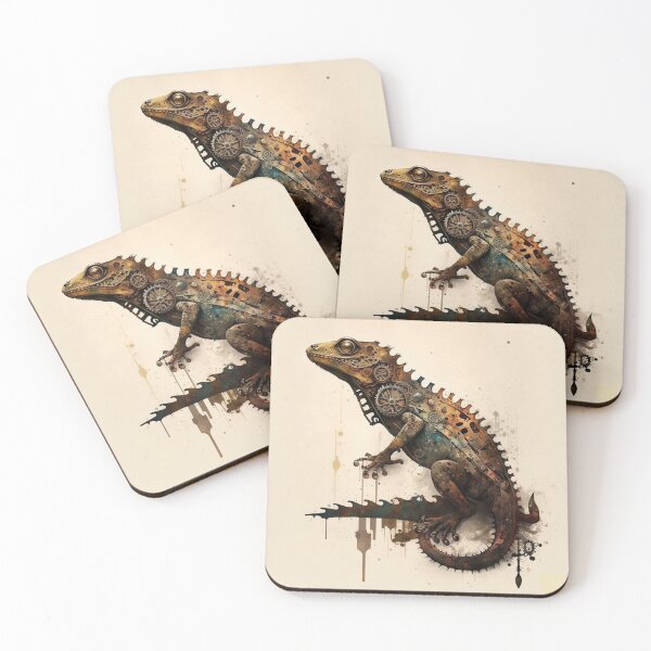 Item preview, Steampunk Animals - Mechanical Lizard #6 designed and sold by MindAsylum.