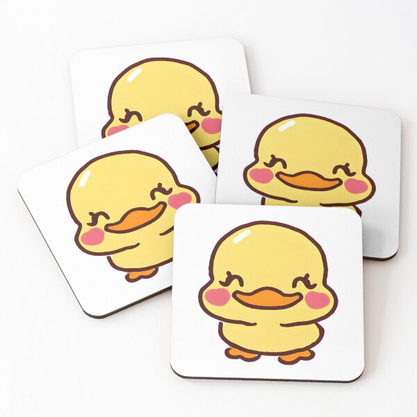 Item preview, Smiling, Funny, Happy Duck, Yellow Rubber Duck, Duck Sticker, Kawaii  designed and sold by 1FunLife.