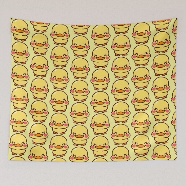 Item preview, Smiling, Funny, Happy Duck, Yellow Rubber Duck, Duck Sticker, Kawaii  designed and sold by 1FunLife.