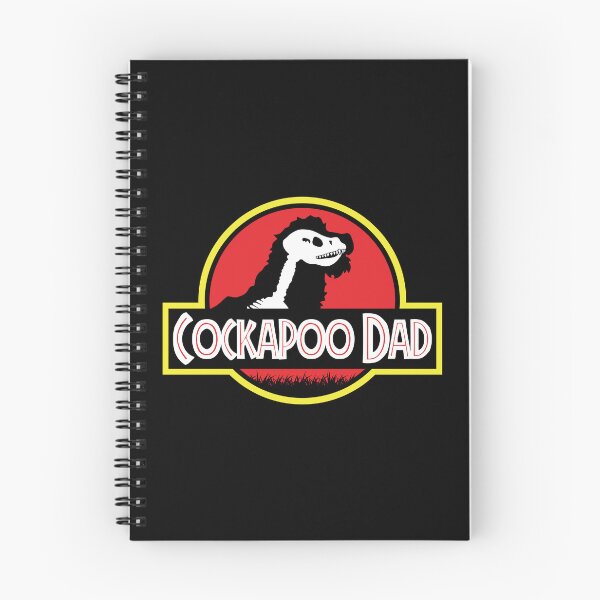 Aperçu de l'œuvre (Pour fond sombre) Jurassic Cockapoo Dad créée et vendue par More Cute Dogs.