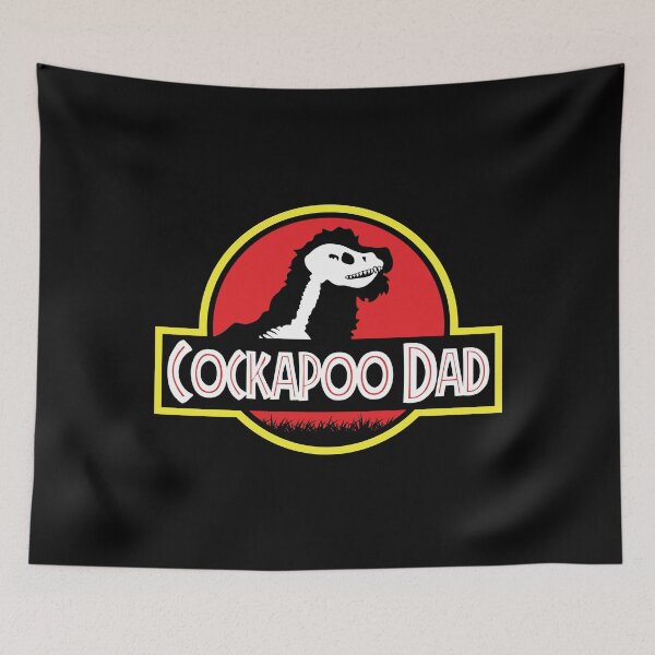 Item preview, (For Dark Background) Jurassic Cockapoo Dad designed and sold by More Cute Dogs.