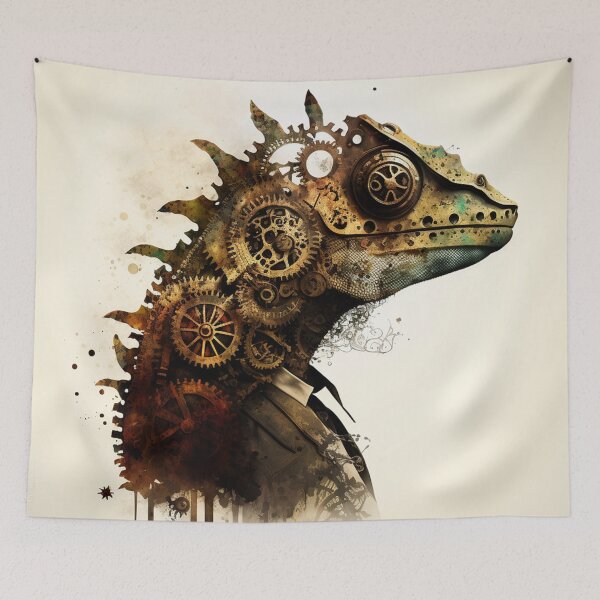 Item preview, Steampunk Animals - Mechanical Lizard #7 designed and sold by MindAsylum.