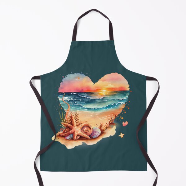 Item preview, Retro pastel colors beach sunset heart shape designed and sold by Pixtela ..