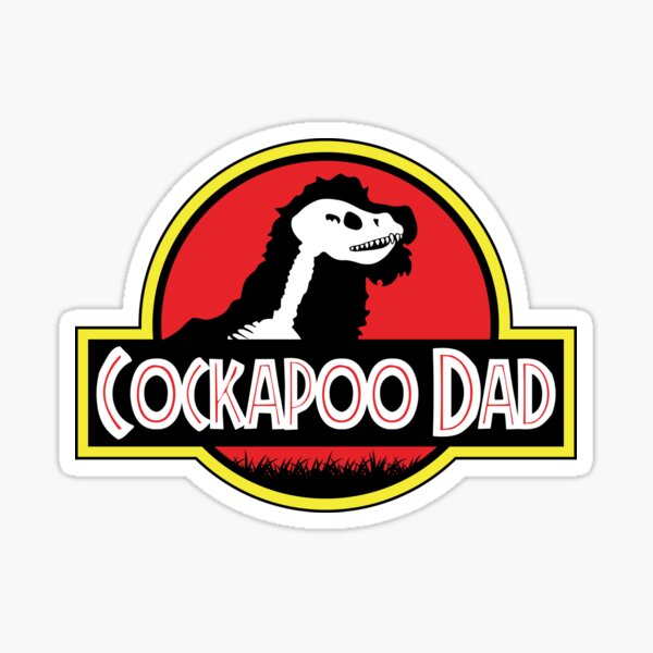 Item preview, (For Bright Background) Jurassic Cockapoo Dad designed and sold by More Cute Dogs.