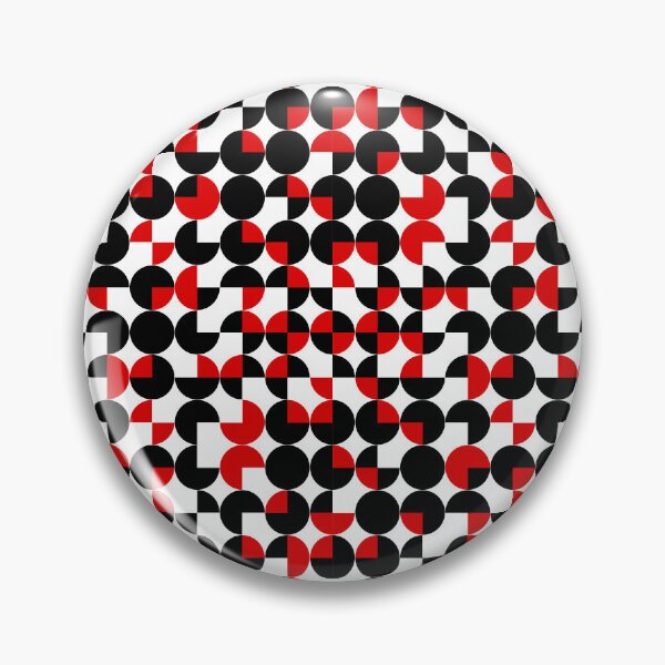 Item preview, 1970s retro minimal black and red  designed and sold by ReneMagritteArt.
