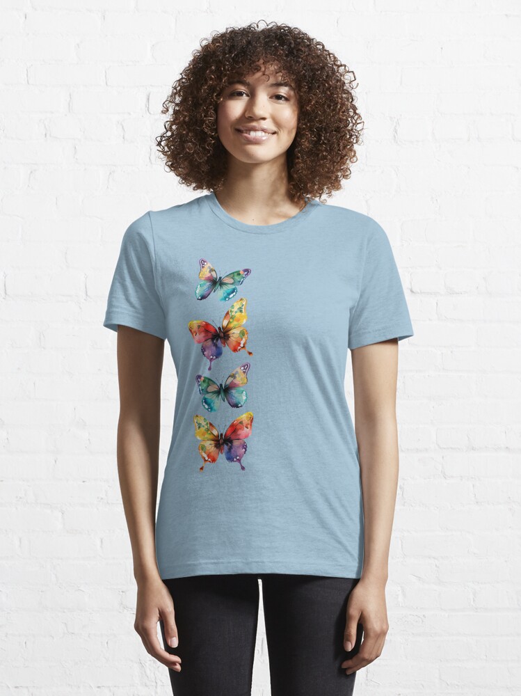 Disover Beautiful Butterflies - Watercolor Artwork | Essential T-Shirt 