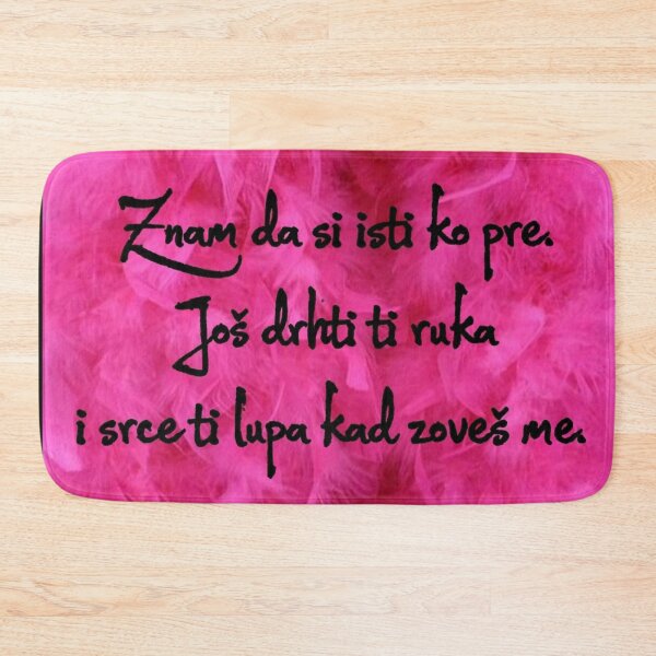 Item preview, Letra - Znam da si isti ko pre, još drhti ti ruka i srce ti lupa kad zoveš me (Znam ja) designed and sold by Marija Barisic.