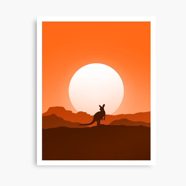 Item preview, Kangaroo Silhouette  art designed and sold by RB Graphics.