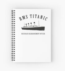 RMS Titanic Deckchair Rearrangement Officer Spiral Notebook