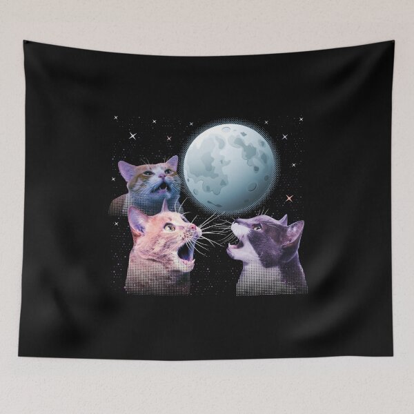 Item preview, Space Cats Moon Meowling Cat Lover Funny Gift designed and sold by alenaz.