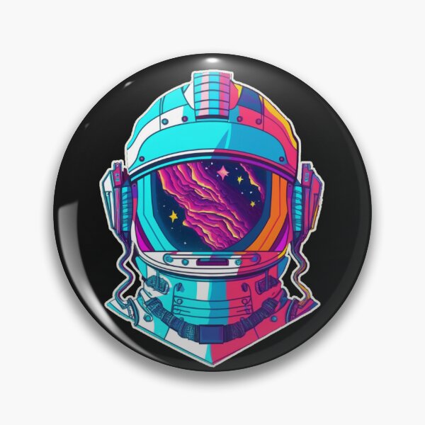 Artikelvorschau, Colorful Futuristic Glitch Popart Astronaut Psychedelia Aesthetic Lost in Space Sticker entworfen und verkauft von mintflavor.