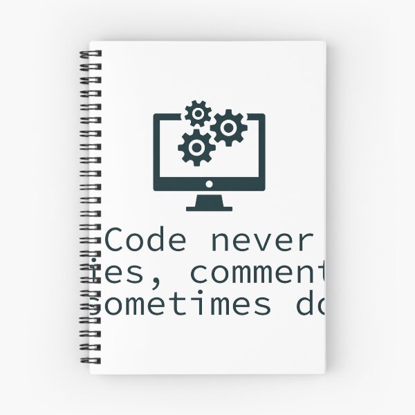 Item preview, Code never lies, comments sometimes do | Coding quote designed and sold by Sjekkieboem.