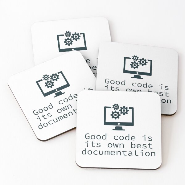 Item preview, Good code is its own best documentation | Coding quote designed and sold by Sjekkieboem.