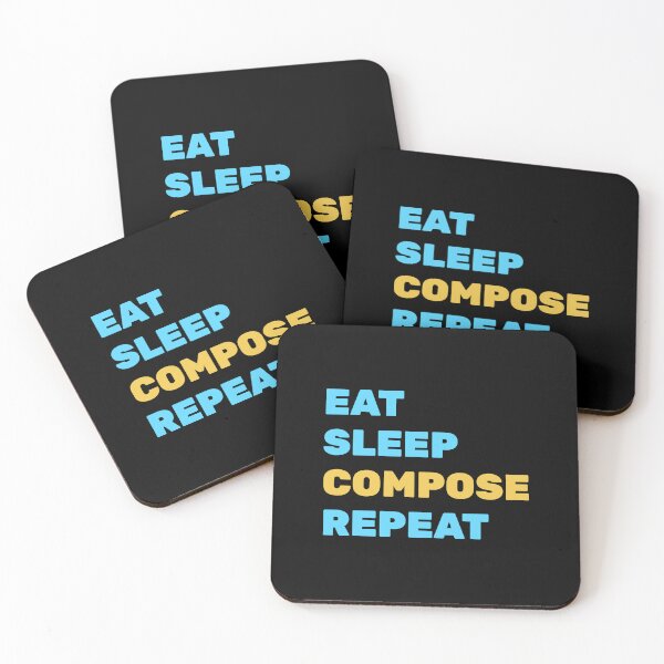 Item preview, Eat Sleep Compose Repeat designed and sold by Inspirationmotivation.