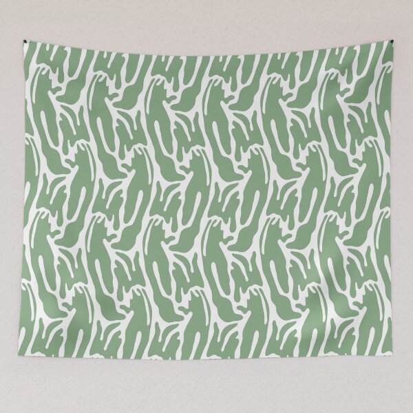 Item preview, Abstract fur in sage and white designed and sold by Vektoria.