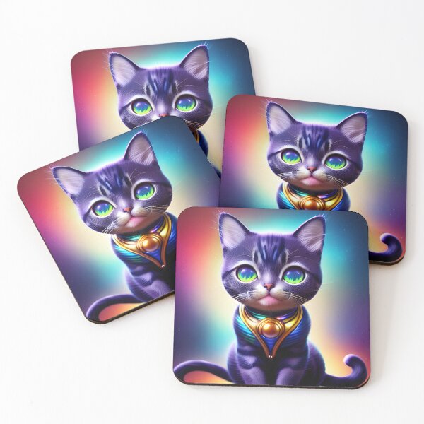 Item preview, Cosmic Kitten Rainbow Cat designed and sold by VersoShopping.