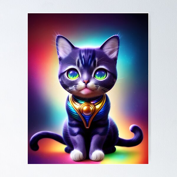 Artikelvorschau, Cosmic Kitten Rainbow Cat entworfen und verkauft von VersoShopping.
