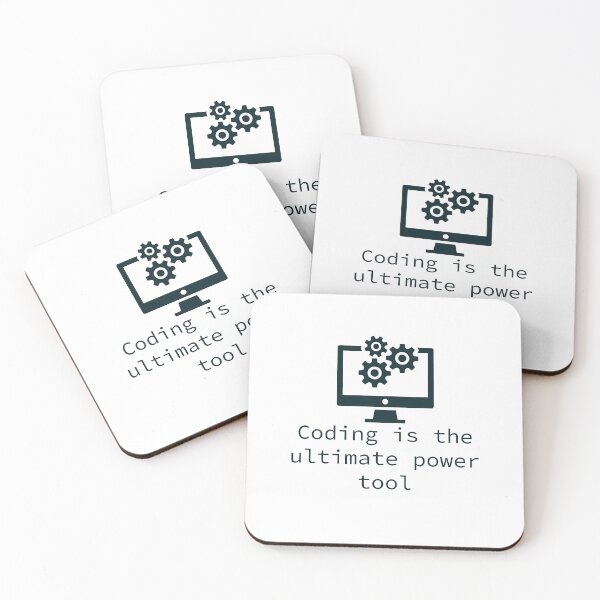 Item preview, Coding is the ultimate power tool | Coding quote designed and sold by Sjekkieboem.