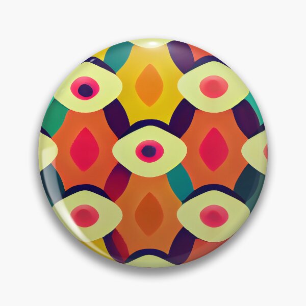 Item preview, Colorful pattern in retro colors designed and sold by HappyTrippy.