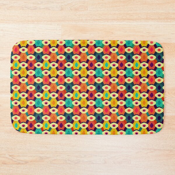 Item preview, Colorful pattern in retro colors designed and sold by HappyTrippy.