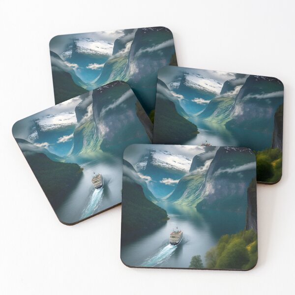Item preview, Norway Landscape portrait  designed and sold by ArtsByAesthetic.