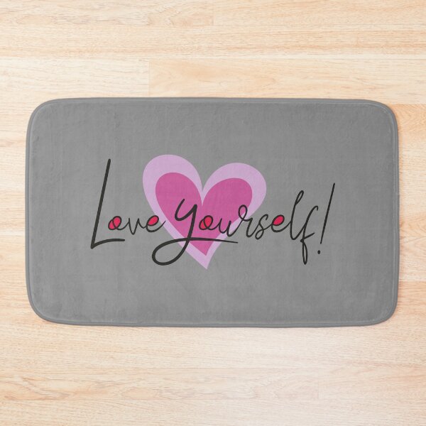 Item preview, Love Yourself - Typographic letter on Pink colored heart designed and sold by Agni Designs.
