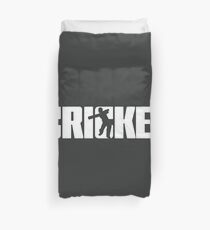 Cricket for Cricketer Duvet Cover