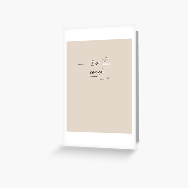 Item preview,  I am enough by Natasha Rose Mills designed and sold by Natasha  Rose Mills.