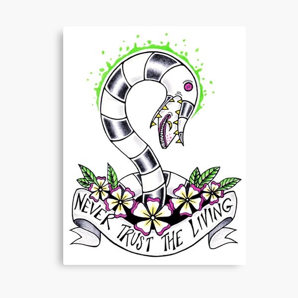 Never Trust the Living Canvas Print