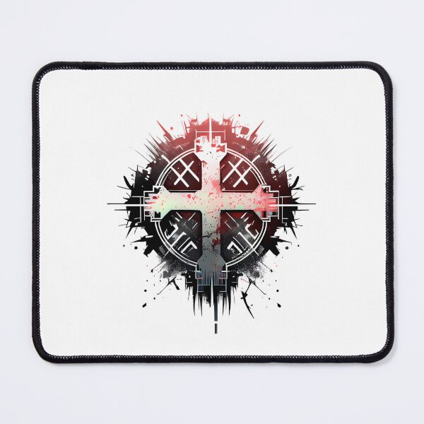 Item preview, Tribal Dark Gothic Cross with Red Tint designed and sold by ShadowAndSlate.