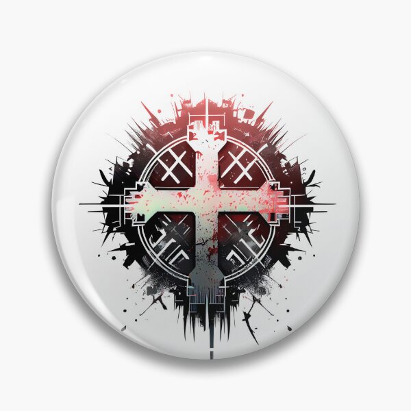Item preview, Tribal Dark Gothic Cross with Red Tint designed and sold by ShadowAndSlate.