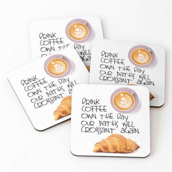 Artikelvorschau, Kaffee und Croissants entworfen und verkauft von Art & Coffee.