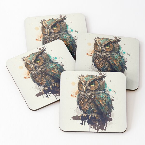 Item preview, Steampunk Animals - Mechanical Owl #3 designed and sold by MindAsylum.