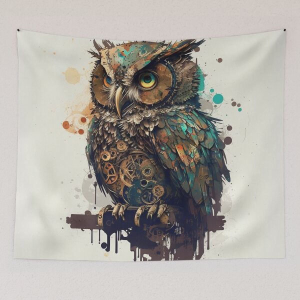 Item preview, Steampunk Animals - Mechanical Owl #3 designed and sold by MindAsylum.
