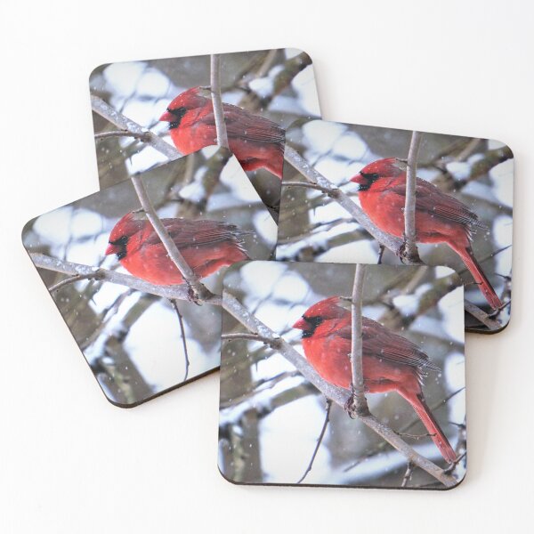 Item preview, Bright Red Cardinal in the Winter designed and sold by Nalinne Jones.