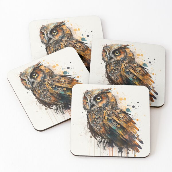 Item preview, Steampunk Animals - Mechanical Owl #4 designed and sold by MindAsylum.