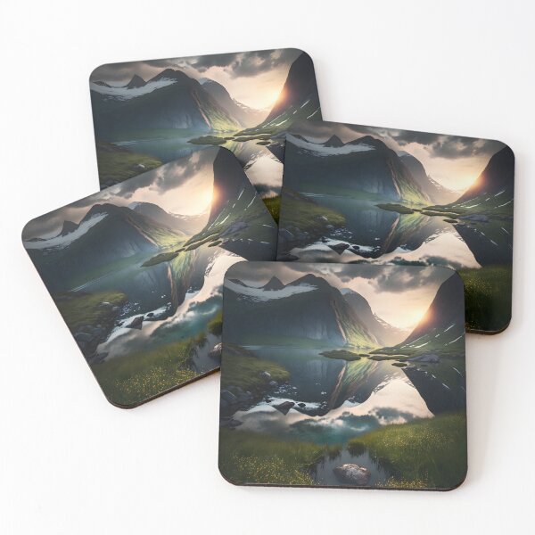 Item preview, Norway Landscape portrait  designed and sold by ArtsByAesthetic.