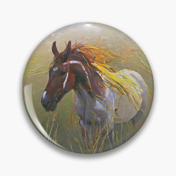 Item preview, wild stallion on the grass designed and sold by bogfl.