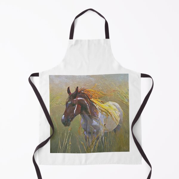 Item preview, wild stallion on the grass designed and sold by bogfl.