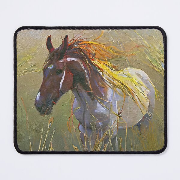 Item preview, wild stallion on the grass designed and sold by bogfl.