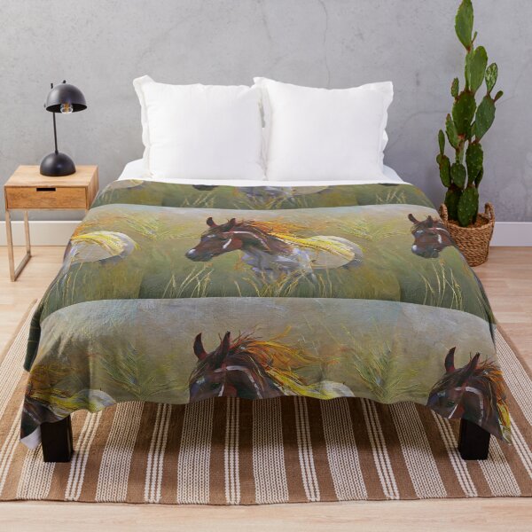 Item preview, wild stallion on the grass designed and sold by bogfl.