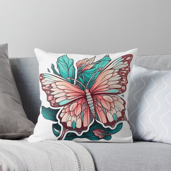 Item preview, Mariposa Rosa en un Jardín Azul designed and sold by SweetMagicDream.