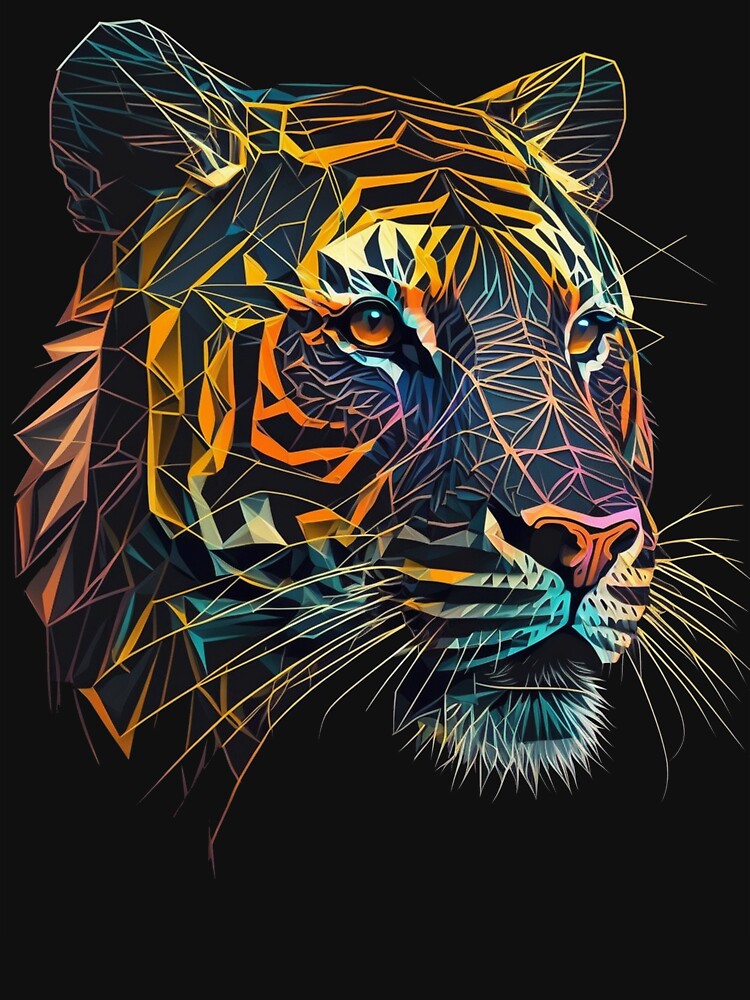 geometric tiger T-Shirt