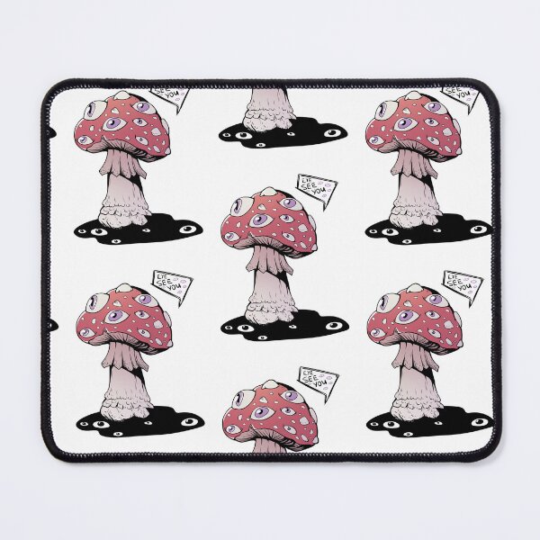 Item preview, Poisonous pink mushroom with purple eyes designed and sold by MalkyTea.